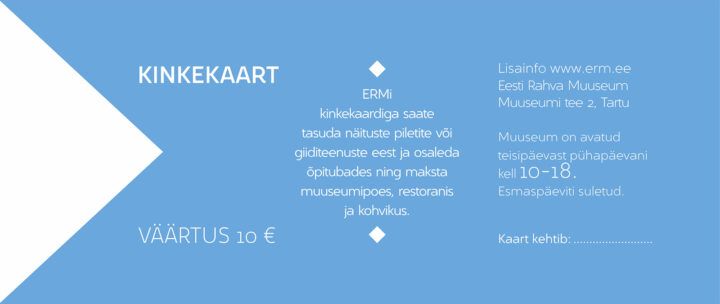 Elektrooniline kinkekaart 10 eurot
