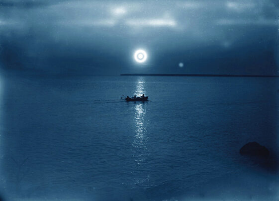 Päikeseloojang merel (60 x 85 cm)