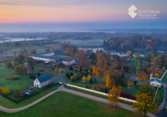 Estonian National Museum's manorpark on an autumn morning 2018