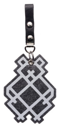 Shiny Pendant with Grey Ural Bear