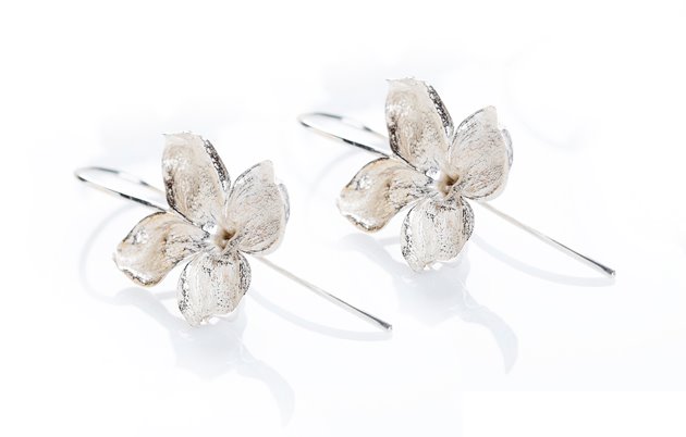 Hõbedast kõrvarõngad "Sirelid"