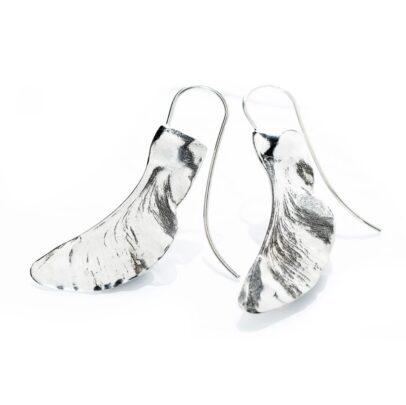 Silver Earrings "Maple Keys"