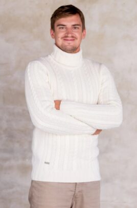 Valge kampsun "Voldemar" XL