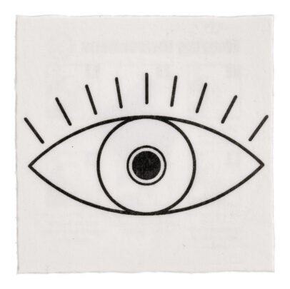 Eye-shaped Temporary Tattoo