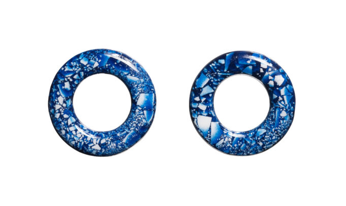 Ringikujulised elektrisinised munakoortest kõrvarõngad