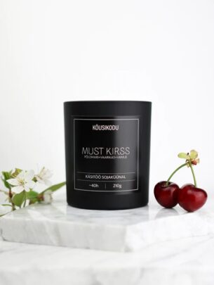 Sojaküünal Must kirss