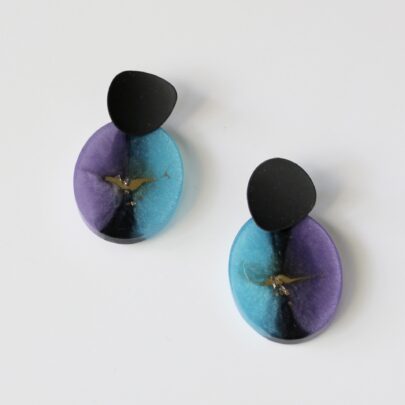 Kõrvarõngad sinise ja lillaga