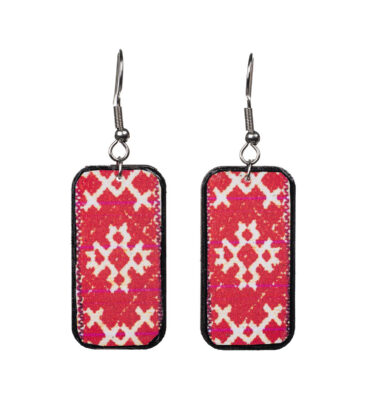 Pärnu kirivöö mustriga kõrvarõngad