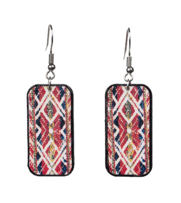 Valjala kirivöö mustriga kõrvarõngad