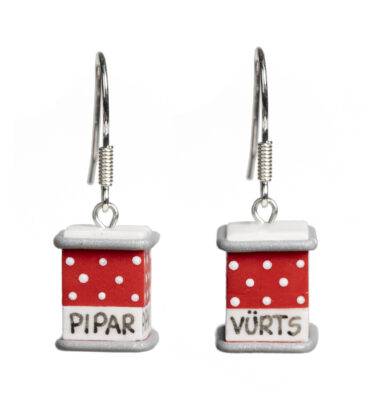 Kõrvarõngad väikesed punased maitseainetopsid