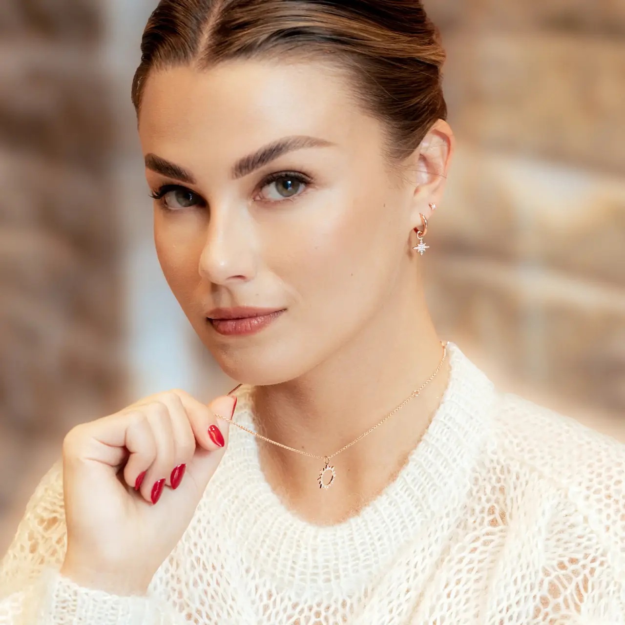 Kullatud kõrvarõngad "Illumi Star Charm S" - Image 2