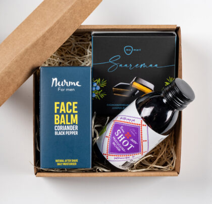 Mustsõstra-ingveri shot, kadamarmelaad, meeste näokreem