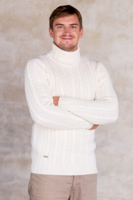 Valge kampsun "Voldemar" XL