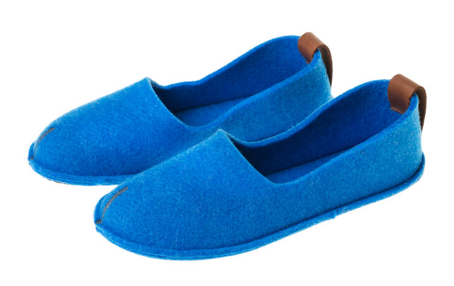 Recycled Felt Slippers, Size 33
