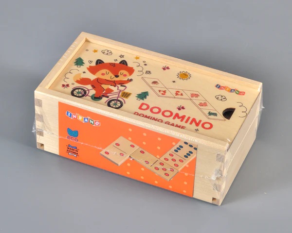 Puidust mäng – Doomino – Loomad ja täpid