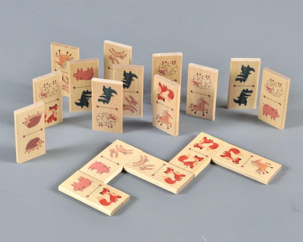 Puidust mäng – Doomino – Loomad ja täpid - Image 2