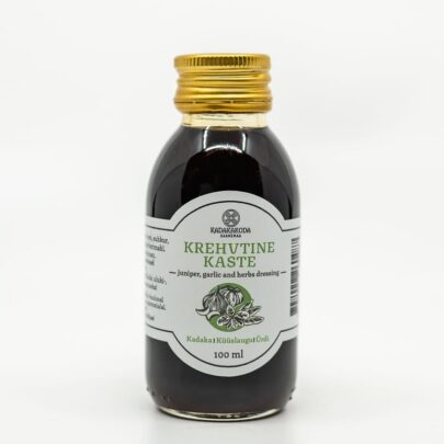 Krehvtine kaste kadaka, küüslaugu ja ürtidega