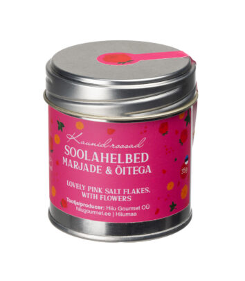 Roosad soolahelbed marjade ja õitega