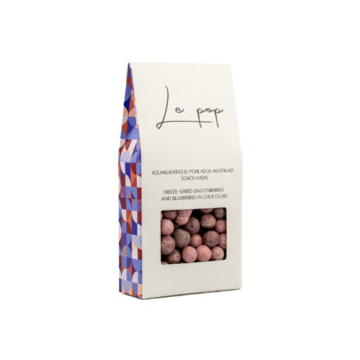 Külmkuivatatud pohlad ja mustikad šokolaadis