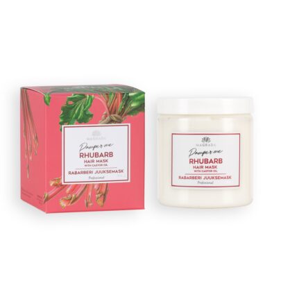 Rabarberi juuksemask riitsinusõliga