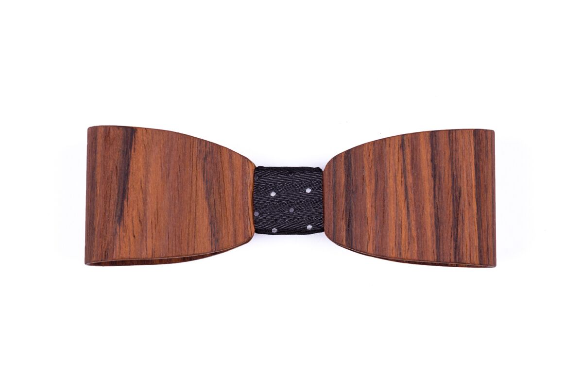 Wooden bow tie Valens M
