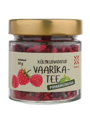 Külmkuivatatud vaarikatee piparmündiga