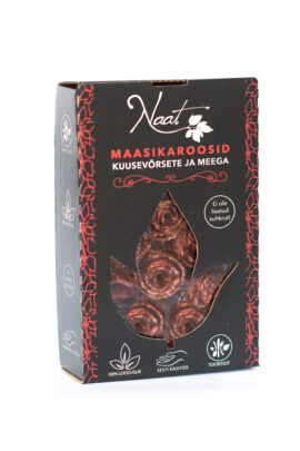 Strawberry Roses with Spruce Tips and Honey